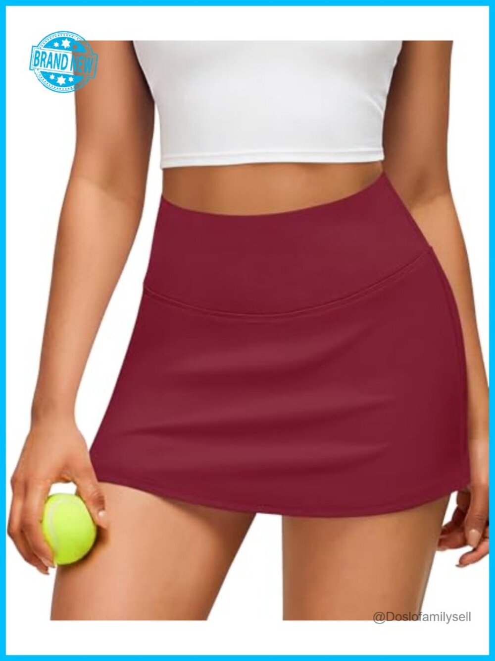 High Waisted A-Line Tennis Golf Skorts with Built-in Shorts and Pockets
